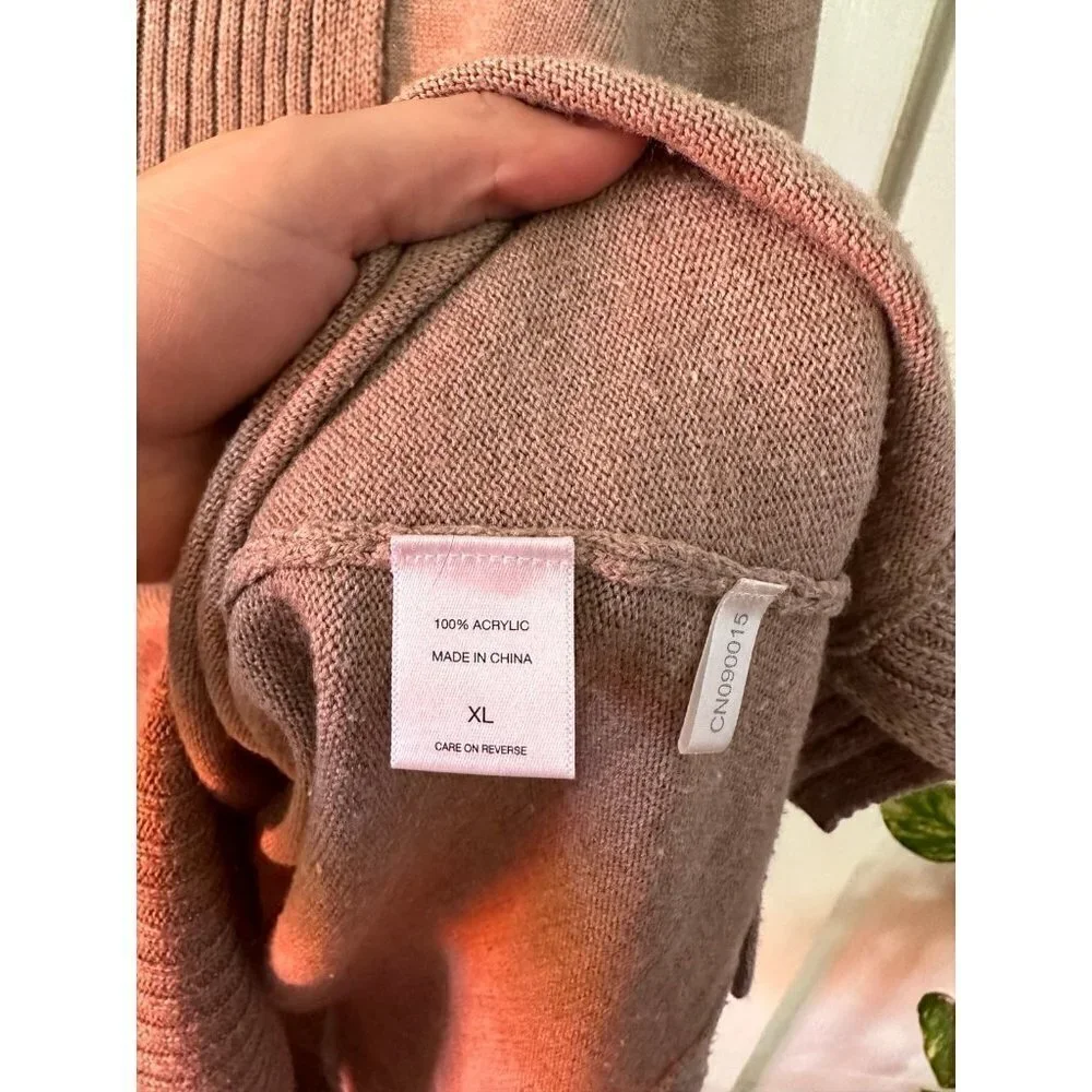 New York & Company Women’s size x-large Tan Sweater - Picture 5 of 7